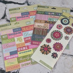 Studio 112 Die Cut Stickers & Puffy Stickers Lot Of 4 Packages New