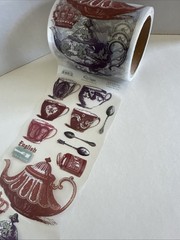 Teapot Sticker ROLL NRN Designs Scrapbook Stickers Tea Time, Teapots, Spoons