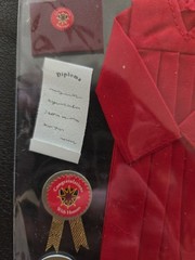 Very RARE Jolees Graduation Cap Gown Red Graduate Grad Diploma Scrapbook Sticker