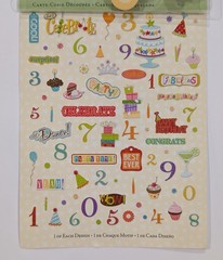 Confetti Happy Birthday Die-Cut Cardstock By K&Company