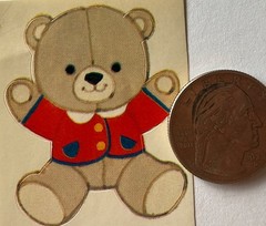 TEDDYBEAR Stickers(3pc)Stuffed Animal•Toys•Children•Bows •Kids•Card Making•