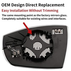 Passenger Side Mirror Replacement for 2012 2013 2014 2015 2016 2017 2018 Ford…