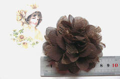 EMMA BLUE BROWN & WHITE Card Pack – 3 x 50mm Paper & 2 x 75mm Fab – MH ConA Lsbs