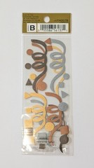 Jolee’s Gold & Silver Confetti & Streamers Mini Pack Of Scrapbook Embellishments