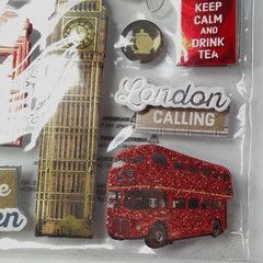 Paper House London England 3D Stickers Scrapbook Travel Vacation Crafts NIP