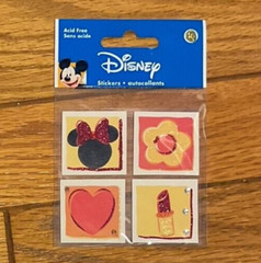 Disney Sandylion Minnie Mouse Glamour Scrapbook Dimensional Sticker New Glitter