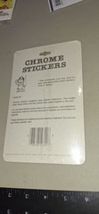 Vintage Stickers BJ Decal Specialties Chrome Happy Birthday RARE 1 Sht 1 Pkg