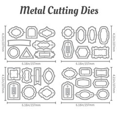 30 Styles Metal Cutting Dies for Card Making & Scrapbooking – DIY Craft Template