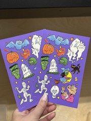 vintage halloween stickers lot Hallmark AGC 15 Full Sheet 3 Partial 236 Total