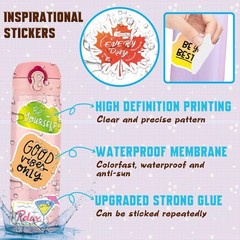 Inspirational Stickers,150Pcs Motivational Stickers for Water Bottles Positiv…