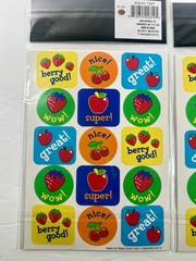 School Tools Scented Stickers 45 Count Lot of 2 Nice Great Wow