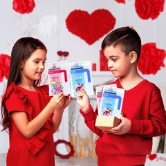 48 Pack Valentines Day Cards for Kids School with 200PCS Valentines Stickers,…