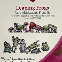 Heartfelt Creations Leaping Frogs Stamps Craft Die Set, 4pcs Green/Blue HCD1-792