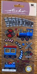 Sticko Train🚂Trip Vacation RR Engine Transportation Railroad🛤Crossing Stickers