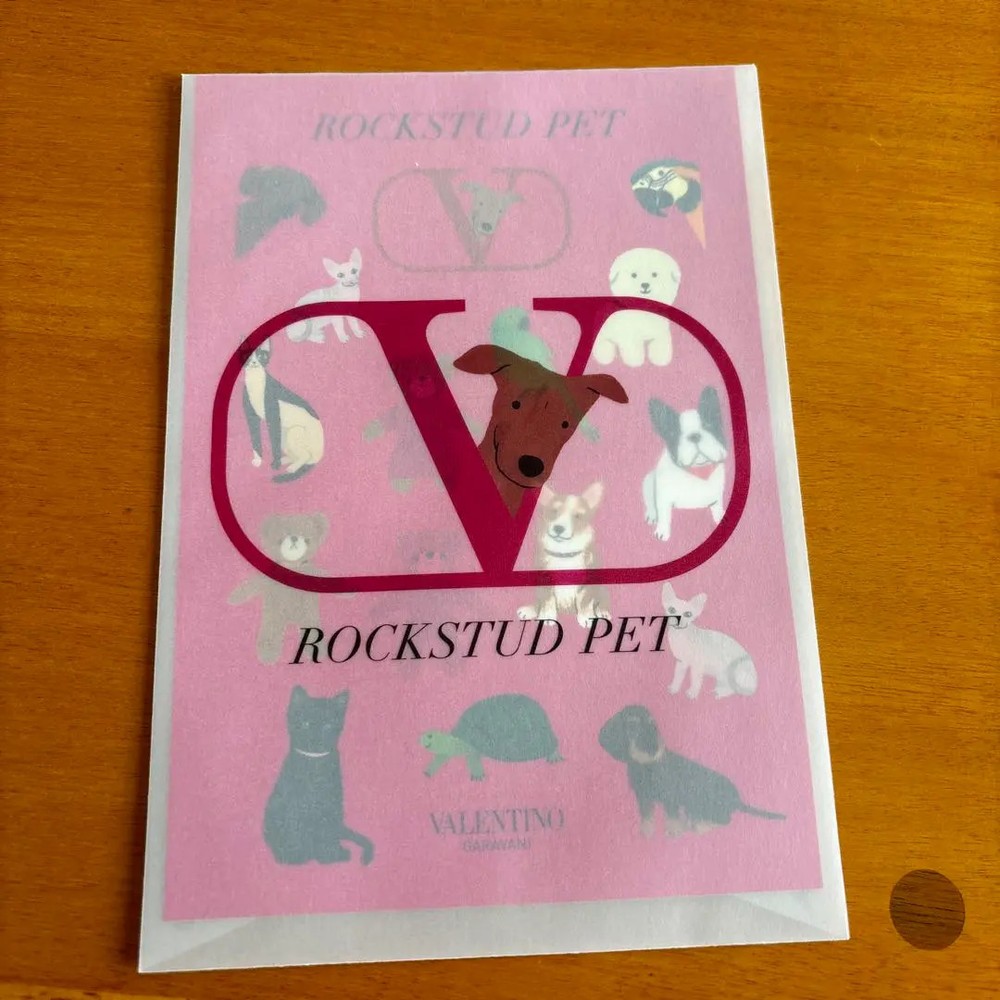 Valentino ROCKSTUD PET stickers Novelty Dog Cat Rare NEW JAPAN