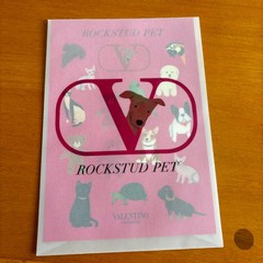 Valentino ROCKSTUD PET stickers Novelty Dog Cat Rare NEW JAPAN