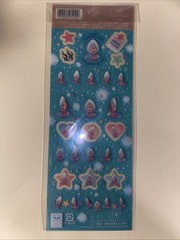 Vintage ALICE IN WONDERLAND Little Oyster Sticker Sheet RARE