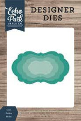Echo Park Designer Metal Cutting Dies LABEL NESTING DIE