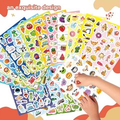 Stickers for Kids 16 Different Theme with Sea, Animal, Food, Dessert,Space,Fruit