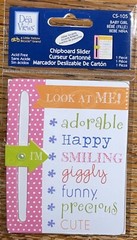 Deja Views LITTLE YELLOW BICYCLE Baby Girl Chipboard Look At Me..I”M…Adorable