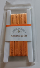 Doodlebug Ribbon Spool Accent Sating Fall Sayings Orange Brown