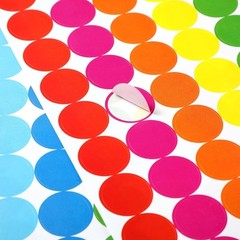 Assorted Neon Circle Stickers – 8400 Count 3/4 Inch for Office & Family Projects