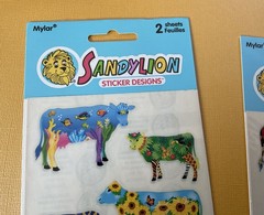 Sandylion Mylar Cows Sticker Lot