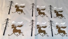 Tim Holtz Christmas Die Cuts * Merry Moose * 6 Sets Brown, Kraft or White Moose