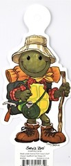 Suzy’s Zoo – «Hiking Camping» Gift/Tag Bookmark 6″x 3″