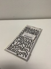 Boho Thickers Alphabet Stickers, Glitter Foam Boho/Black – 3 Pack