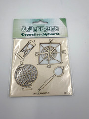 Mixed Lot of SCAPINIEC Laser Cut CHIPBOARD, 7 + 2 Laserowe, Various Themes, NEW