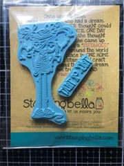 New Stamping Bella Rubber Stamp Halloween ODDBALL GIRL MUMMY SET free USA ship
