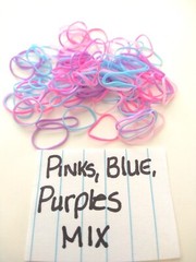 100 Small elastic bands SNAG FREE Hair Dog Pet Grooming tie School Girls dolls