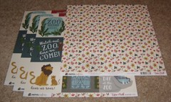 Echo Park 12×12 Double Sided Scrapbook Papers(4) ~ Animal Safari…..4×4 Journal