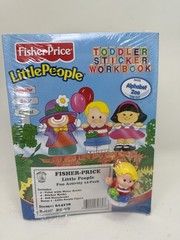 1999 Fisher Price Little People Toddler Sticker Books, Paint, Storybooks And Fig