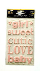 Baby Newborn 1st Year Girl Stickers – Snugglebug – Felt & Cardstock – Lot 0f 2