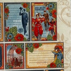 Graphic45 Worlds Fair Collection Cardstock Journaling Ephemera Cards Inserts