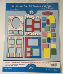 Carson-Dellosa Publishing School Kid-Drawn Die Cut Frames And Tags Vintage Lot 2