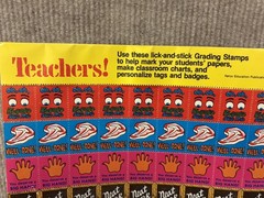 Vintage 80s Lick N Stick Stamp Stickers – 6 full sheets