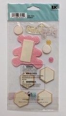 RARE Jolee’s Baby Toddler Girl Toys Playtime Blocks Teddy Scrapbooking Stickers
