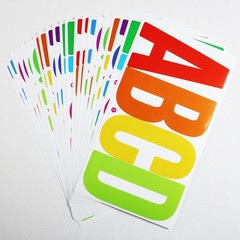 21 Sheets 6 Inch Letter Stickers, Self Adhesive Vinyl Capital Alphabet Multi