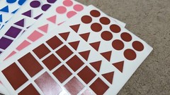 3590 Pcs Multi-Shaped Color Coding Stickers – 10 Colors – US Seller
