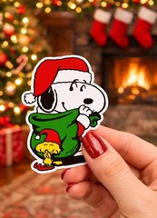 Snoopy Christmas Sticker Set – 15 Piece