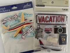 FUN Jolee’s Boutique Vintage Stickers NIP -Theme: PLANES, Passport, Airport