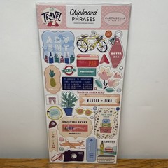 Lot of 5 Carta Bella Paper 6×13 Sheet of Chipboard Accents Hello Autumn, Travel