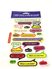 Stickopotamus Photo Bubble Captions Stickers Scrapbook Help Say Cheese Smile NEW