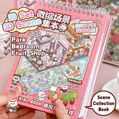 20 Sets DIY 3D Sticker Scene Collection Book for Kids and Adults