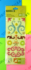 Whimsical Swirls & Frames Pillow Stickers 1 Sheet Sticker Pack Studio 112