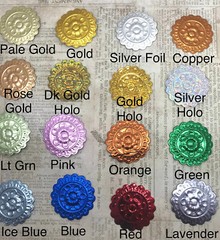 Die Cuts 3D Dresden Style Embossed Medallion 12 Pieces Cardstock