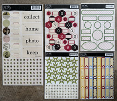 HUGE LOT of Jenni Bowlin Scrapbook Paper & Embellishments
